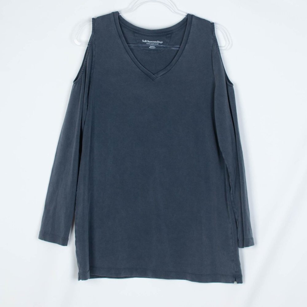 3 for $25 Soft Surroundings Cold Shoulder Tunic Top Size M